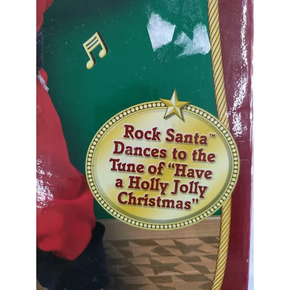 Holly Jolly Rock Santa Animated Dancing Cowboy Alan Jackson VTG 1999 Missing Hat
